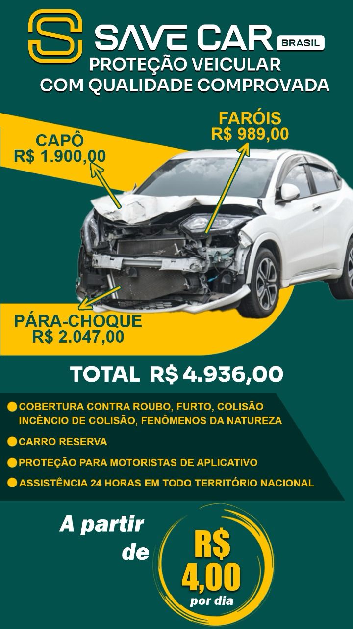 SaveCar Brasil — Proteção veicular a partir de R$4/dia